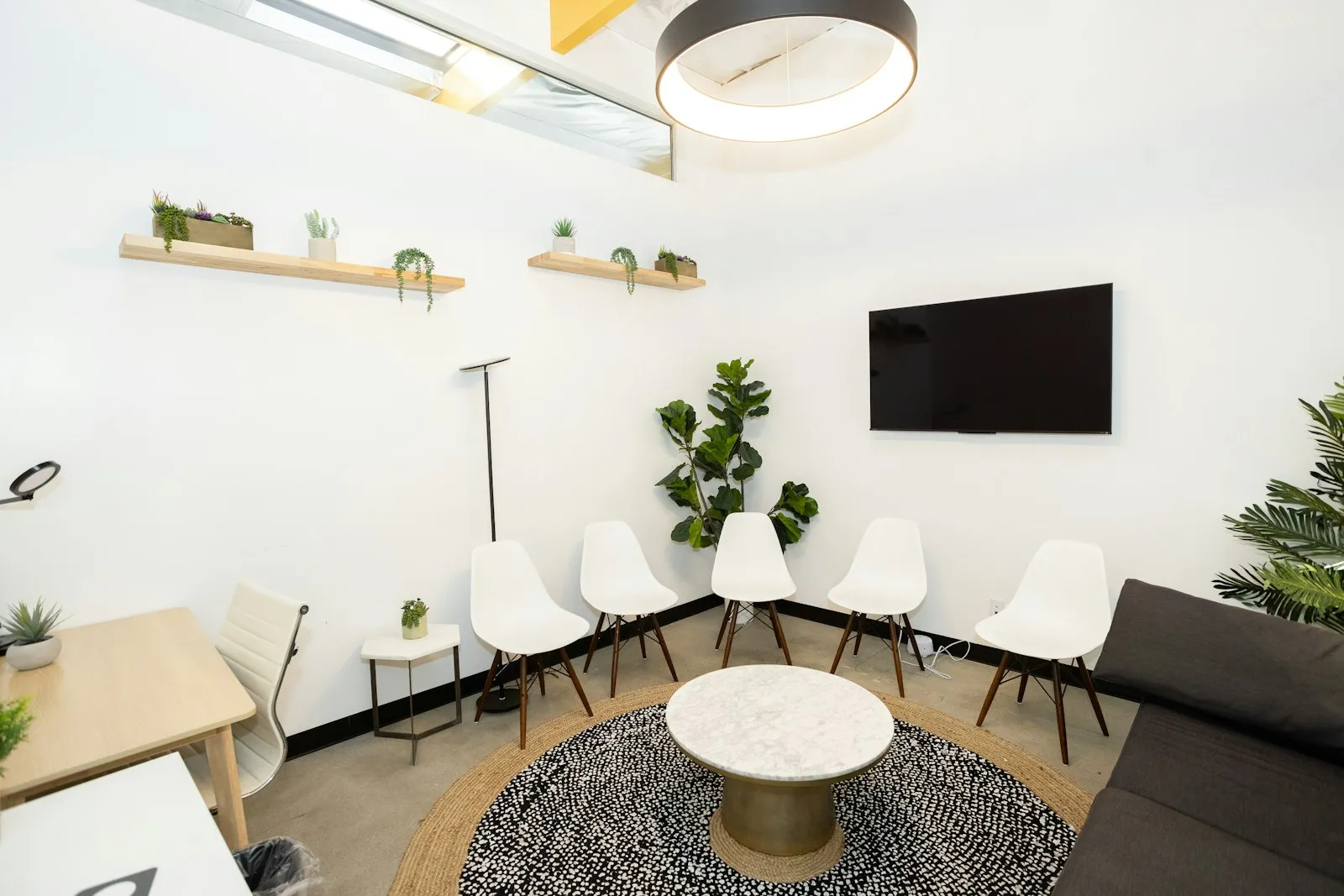 Bright, comfortable waiting area